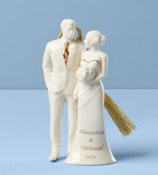 Personalized Bride and Groom Ornament